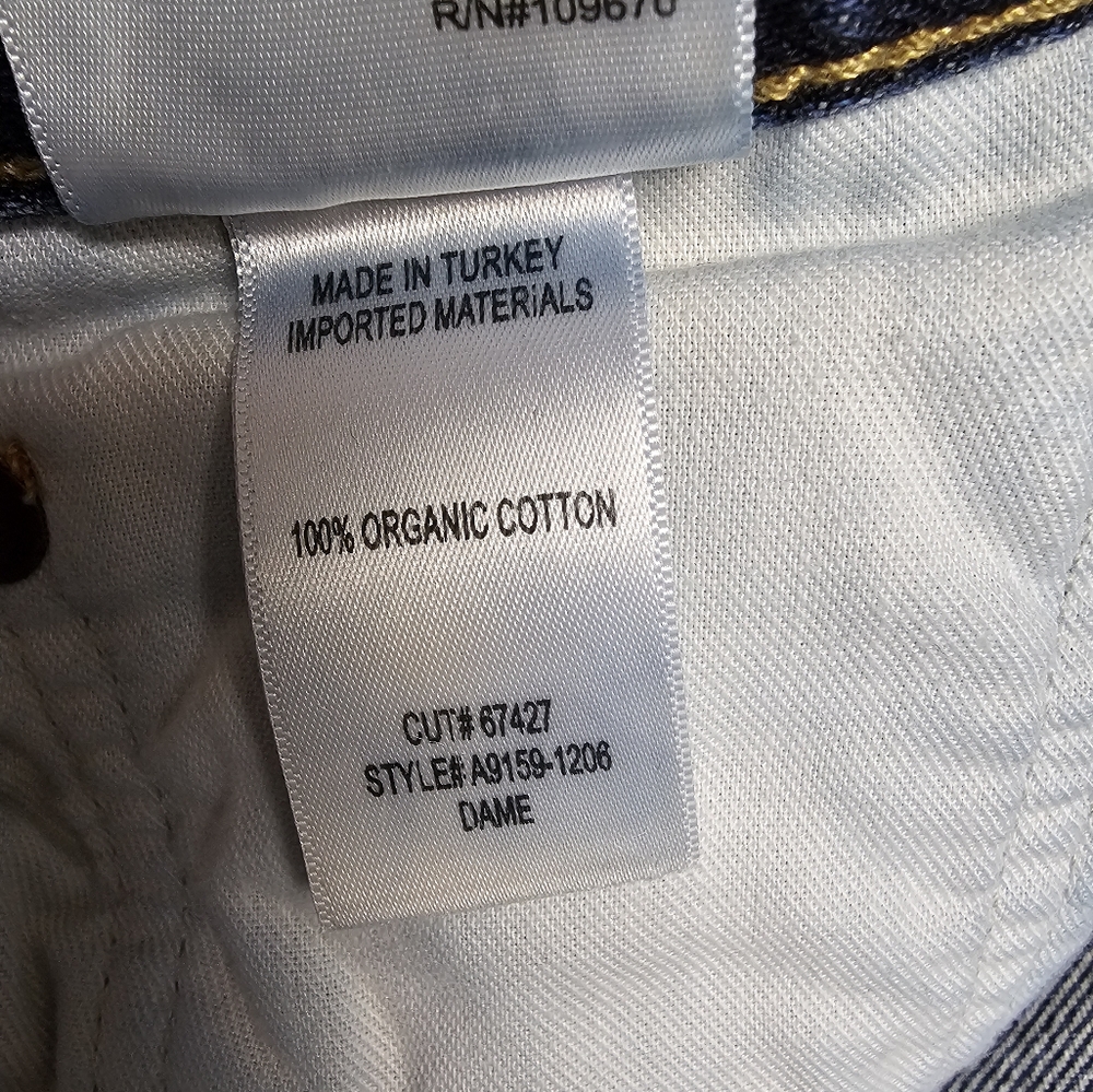 Agolde Blue Wide Leg Jeans - Picture 7 of 9